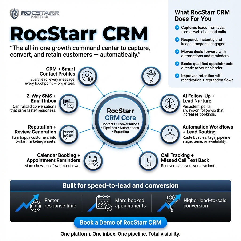 RocStarr CRM Dashboard